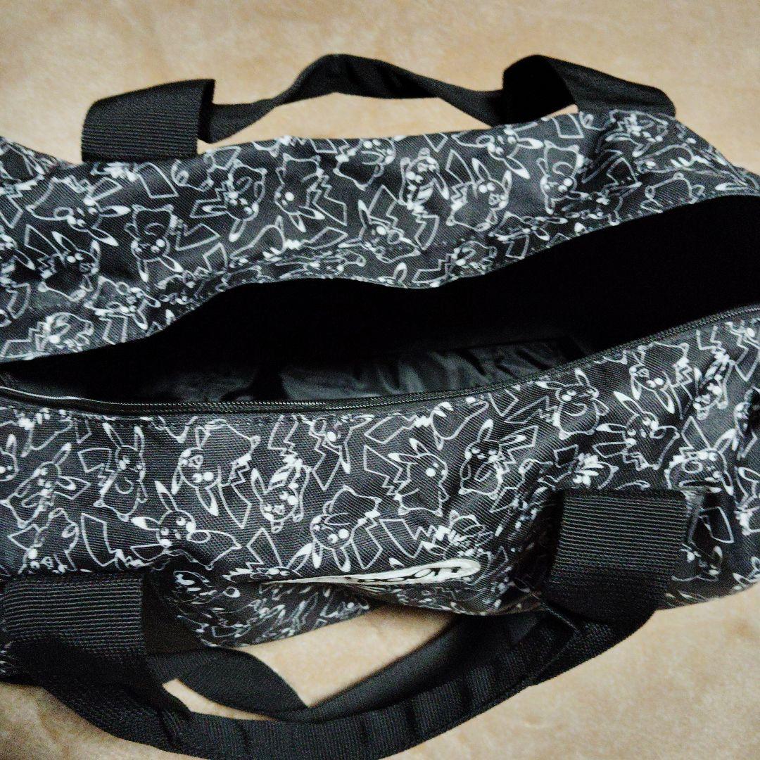 ピカチュウ ポケモン センター outdoor コラボ ボストン バッグ 黒