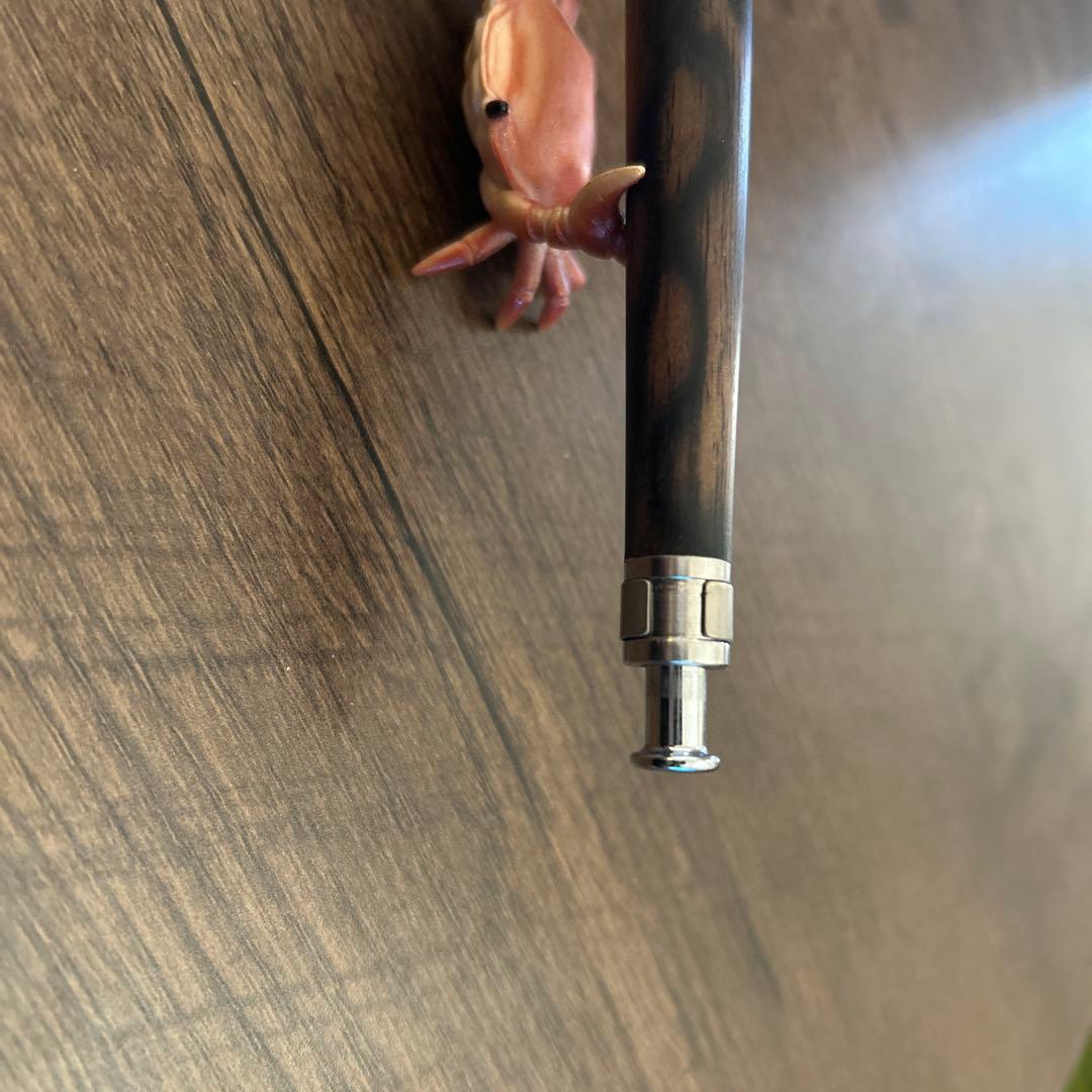 工房楔　黒柿孔雀木　0.5mm シャーペン (※ペン立てのカニは付いてきません)