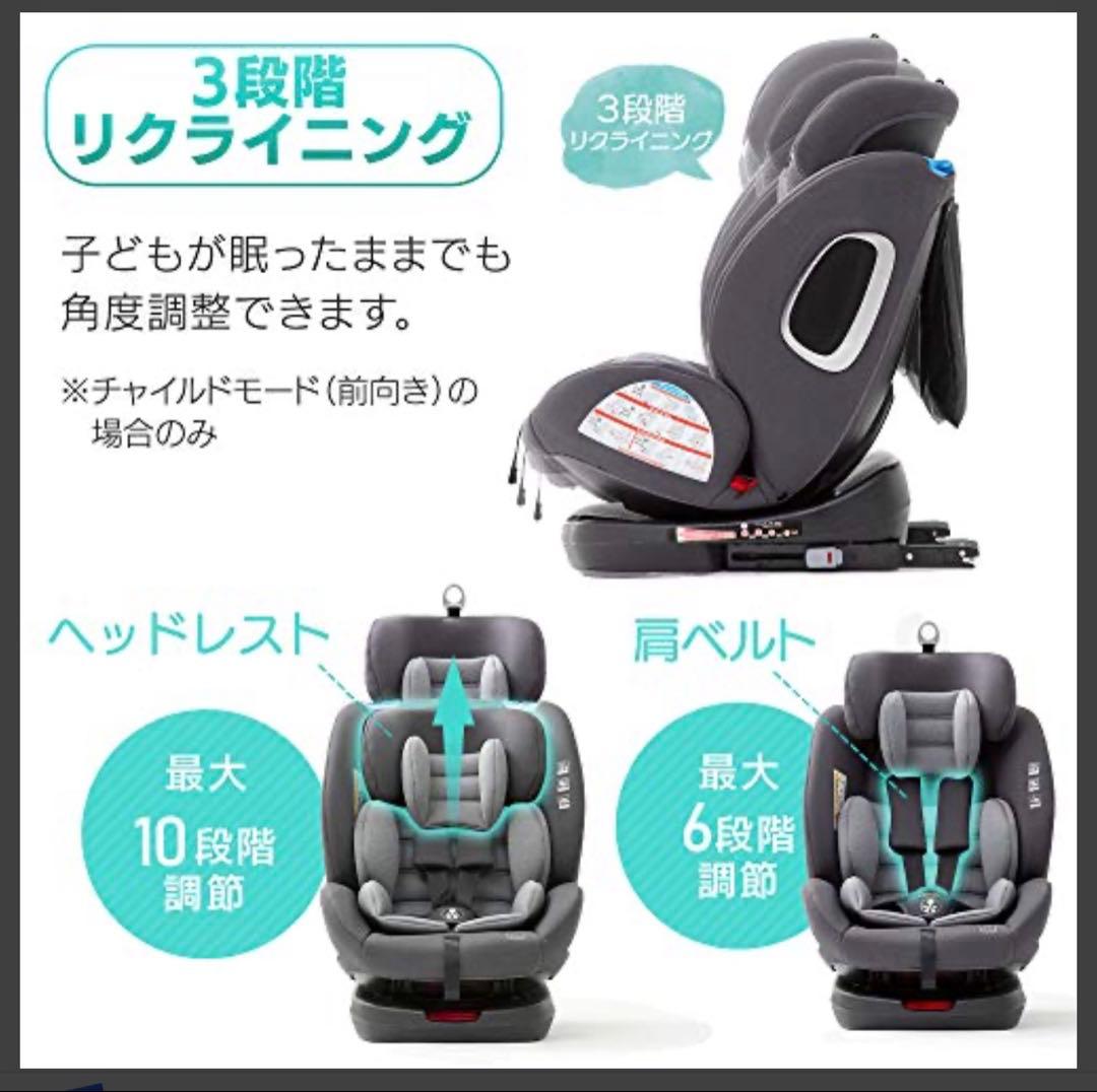 ロングユース⭐︎美品チャイルドシート回転式ISOFIX