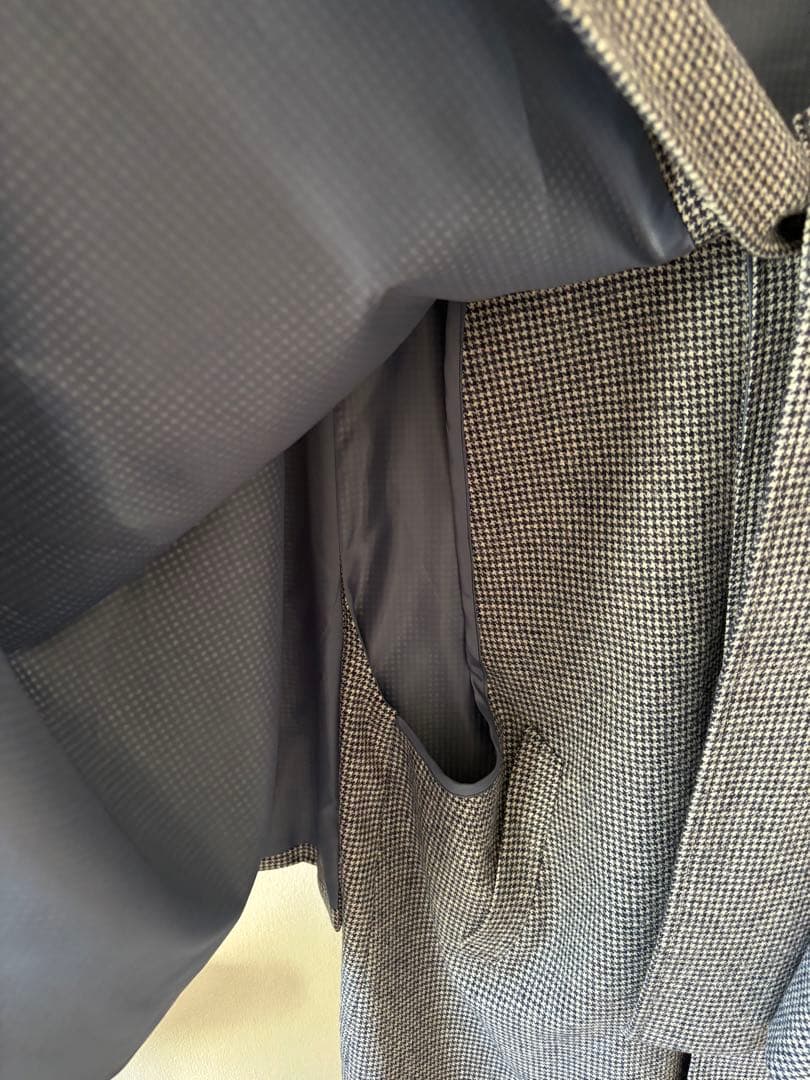 インバネスコート トンビコート 千鳥格子　二重廻し　ウール