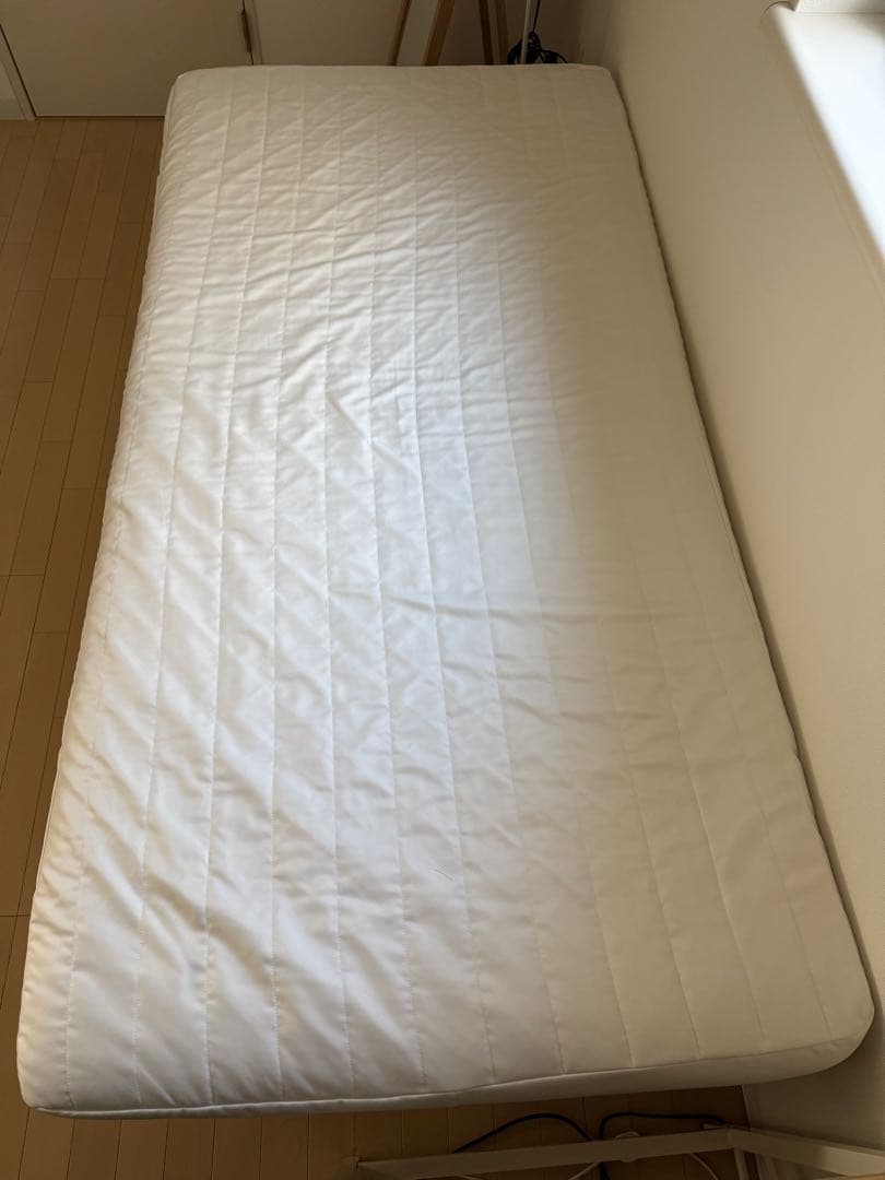 美品 無印良品 脚付マットレス　高密度ポケットコイル シングル