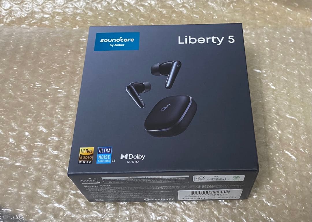 新品未開封・保証書有】Soundcore Liberty 5 ブラック