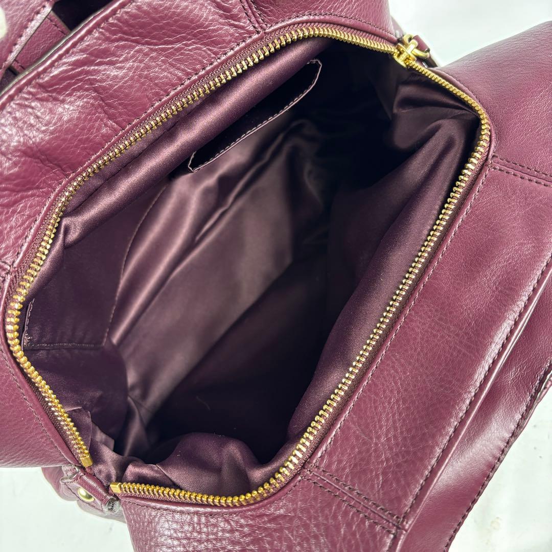 COACH 3室トートバッグ/イーディー ソーホー/キャンベルレザー/ボルドー