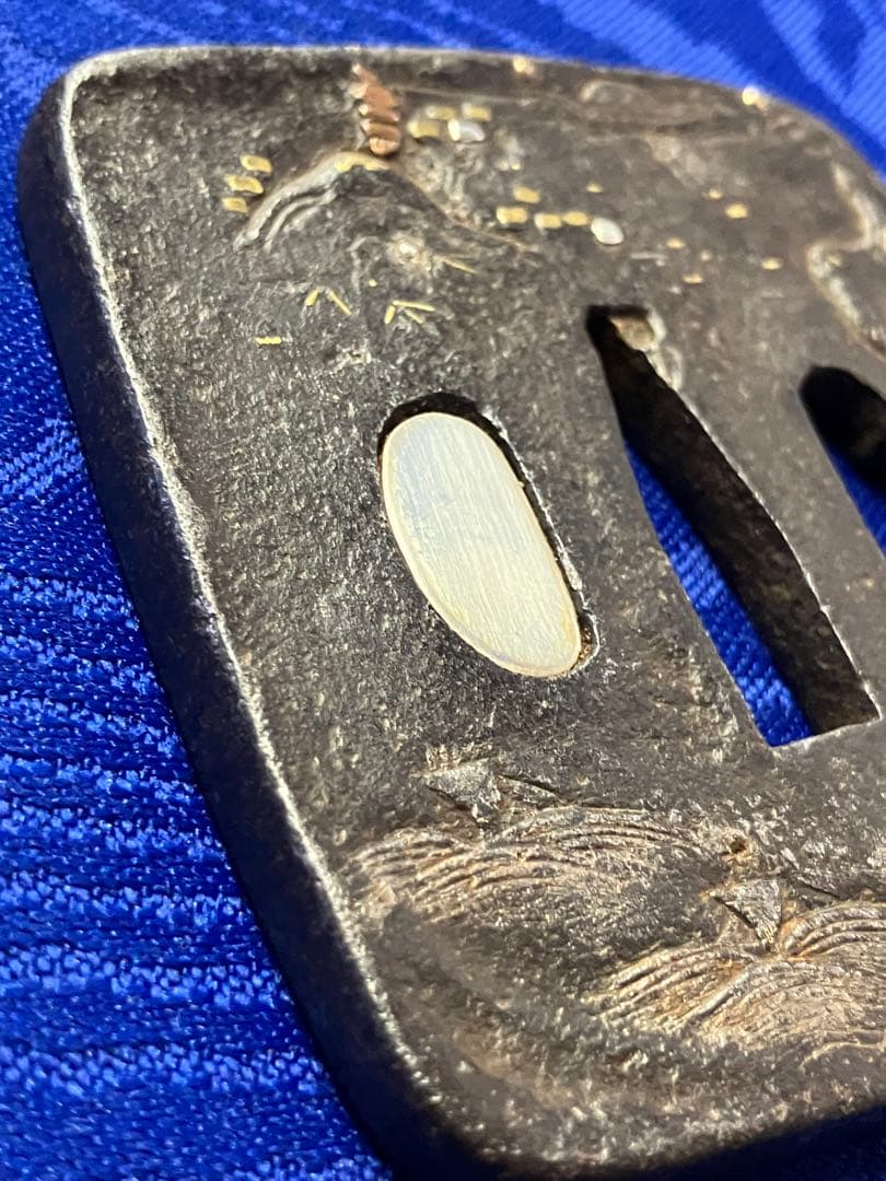 自然の風景 鍔(つば) 約6.5cm 鉄鍔