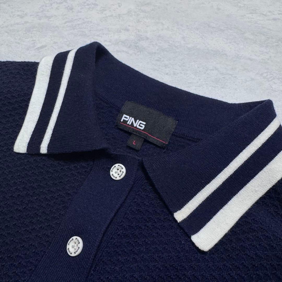 PING ピン ニットセットアップ トップス&プリーツスカート L