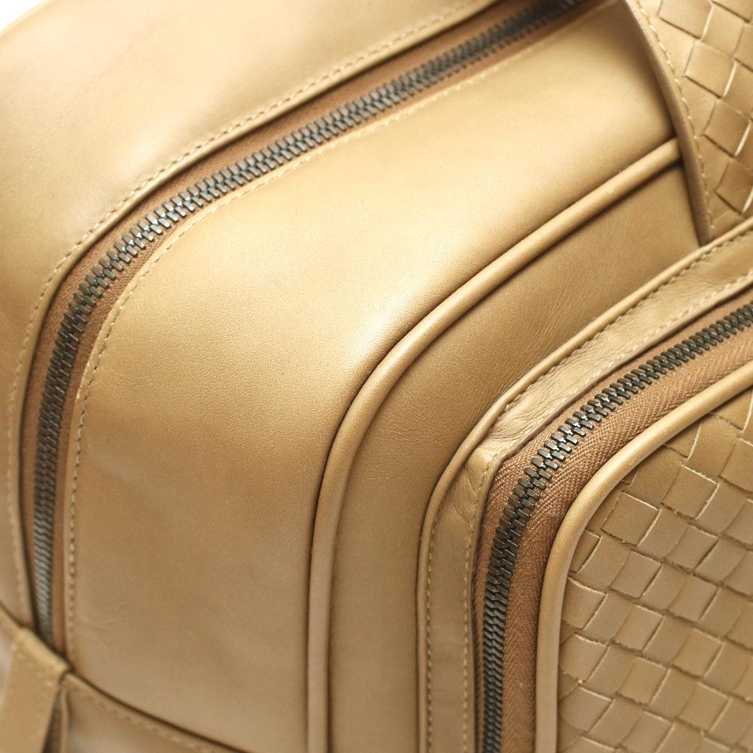 【美品】ボッテガ・ヴェネタ イントレチャート ベージュ ビジネスバッグ イタリー