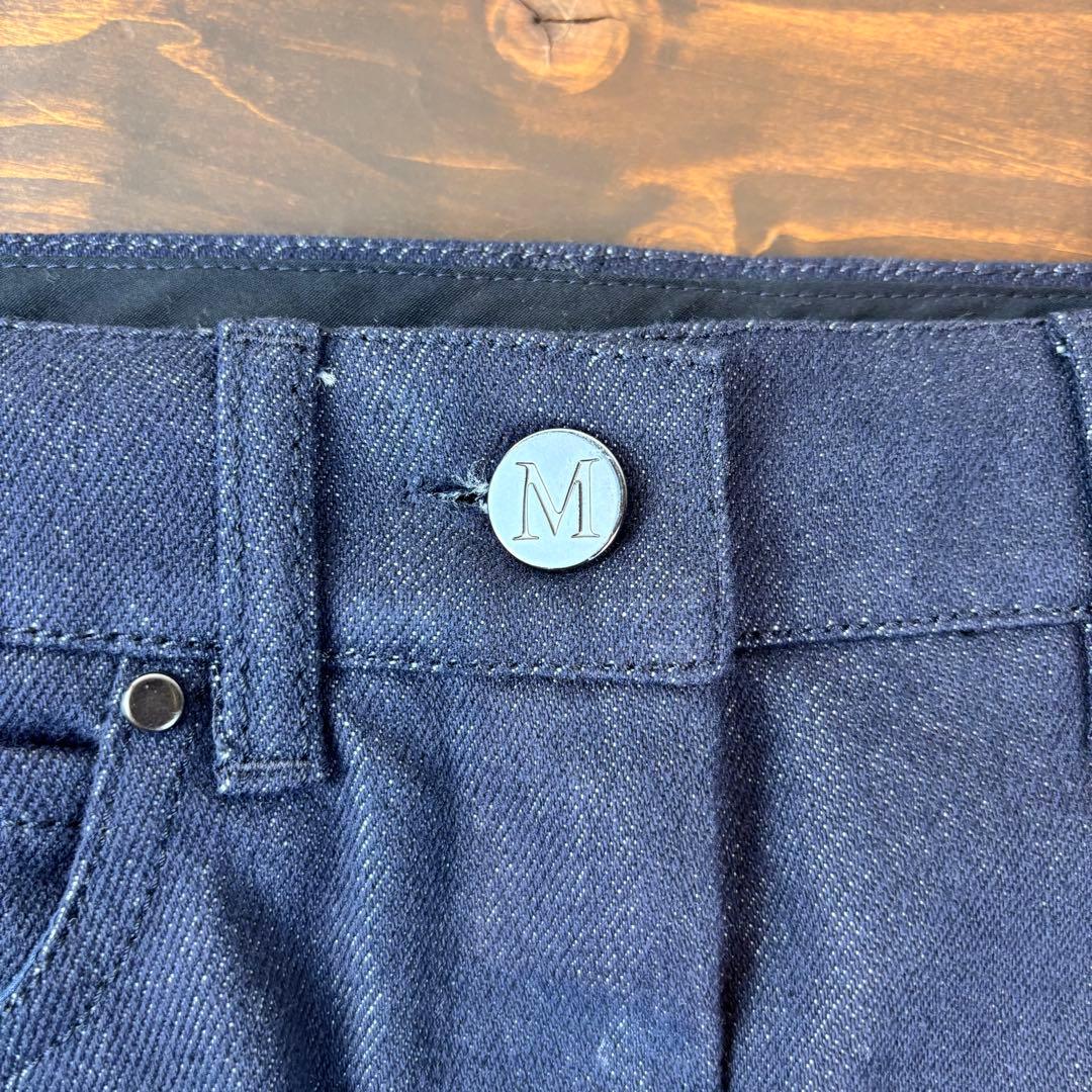 ★Max Mara★マックスマーラ★紺デニム タイトスカートスリット入★白タグ★