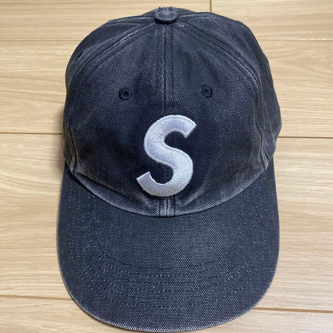SUPREME Sロゴキャップ 黒 キャップ ロゴ