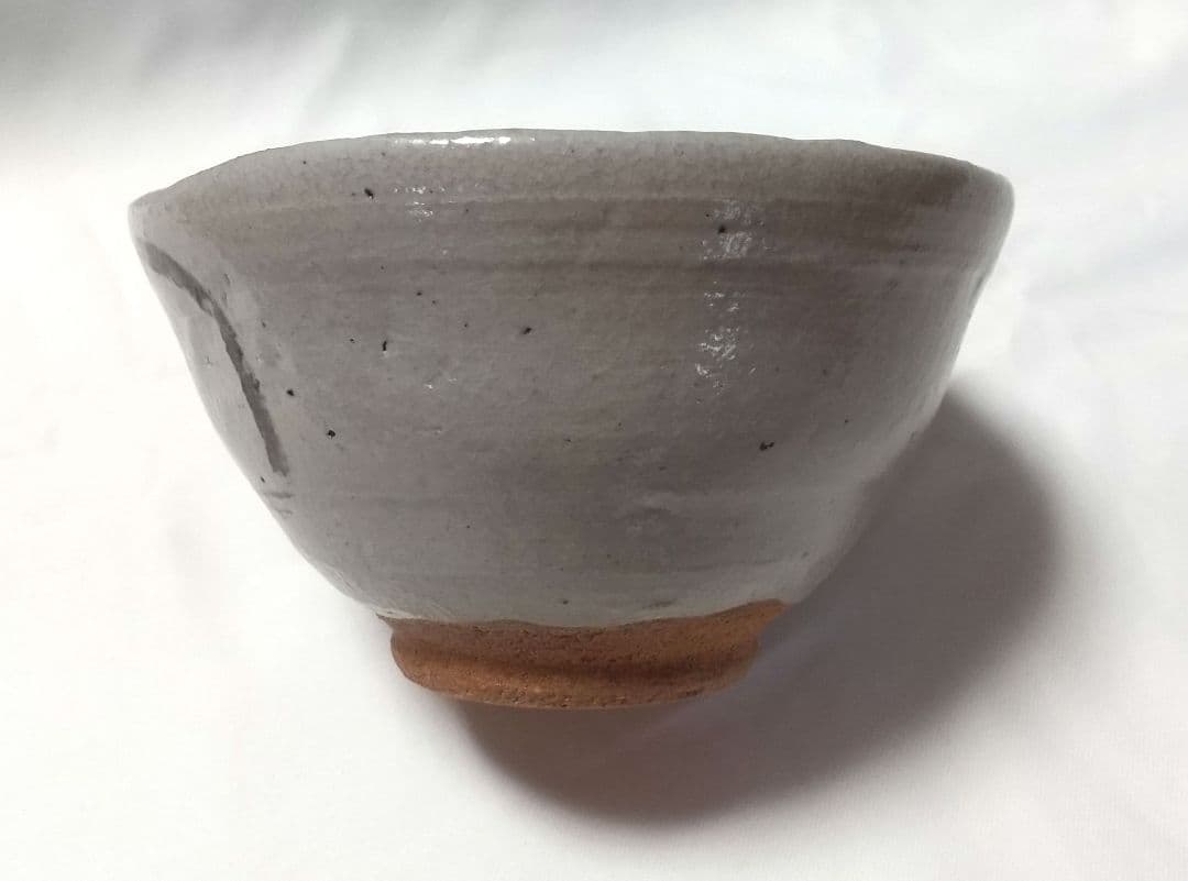 唐津焼 西岡小十 絵唐津 茶碗 未使用品 西岡小十 絵斑唐津