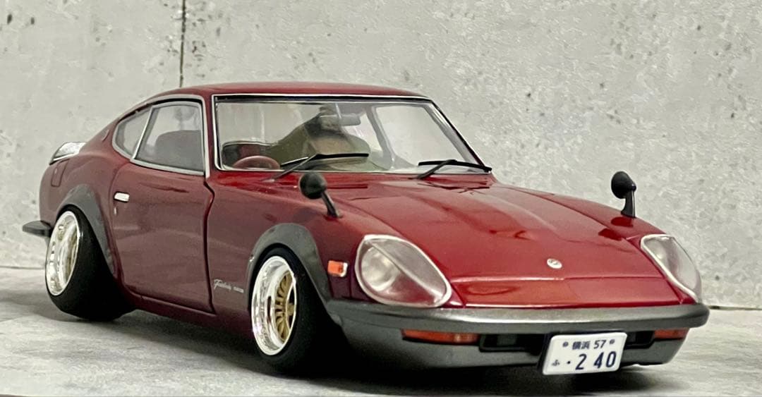 国産名車 1/24 フェアレディ 240ZG カスタム ジオラマ 旧車 ZⅡ