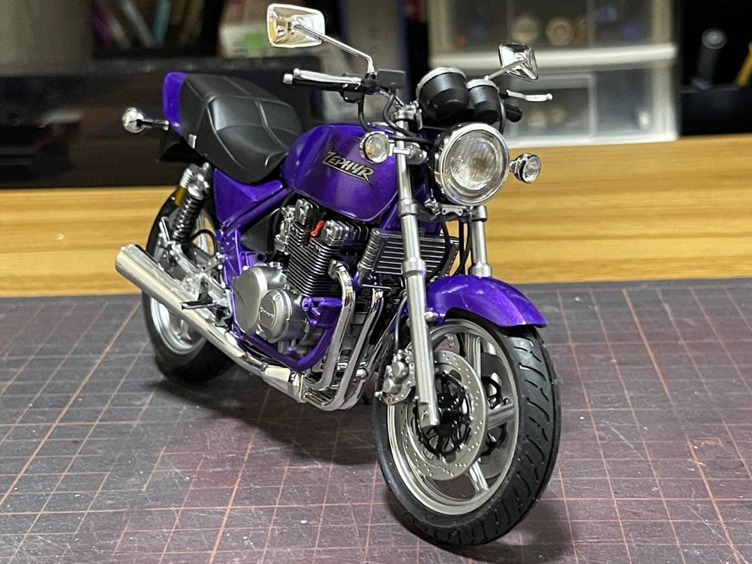 1/32 カワサキ・ゼファー（ZR400C）☆完成品 - メルカリ