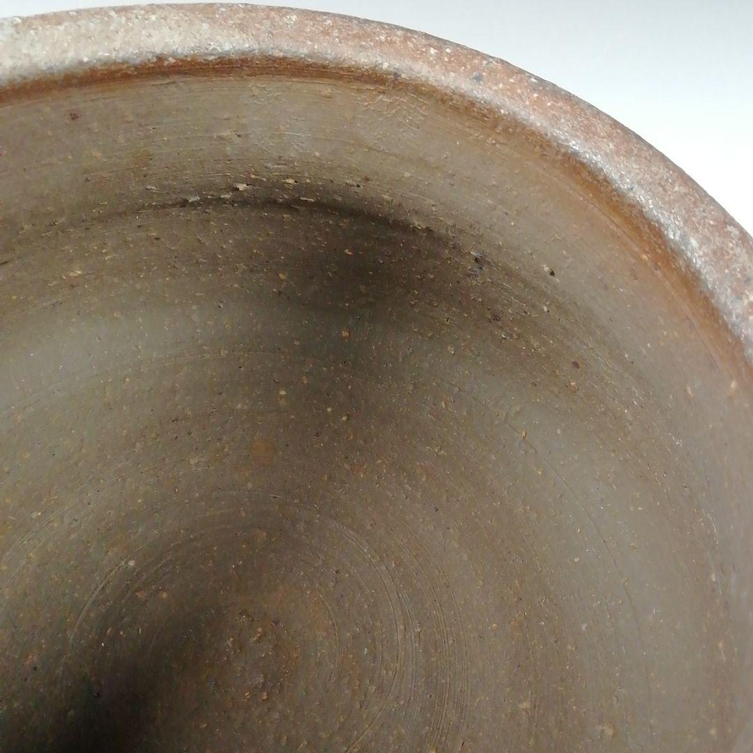 Ｔ６６７　建水　『備前焼』『十四代　木村長十郎(友敬)作』　共箱　茶道具