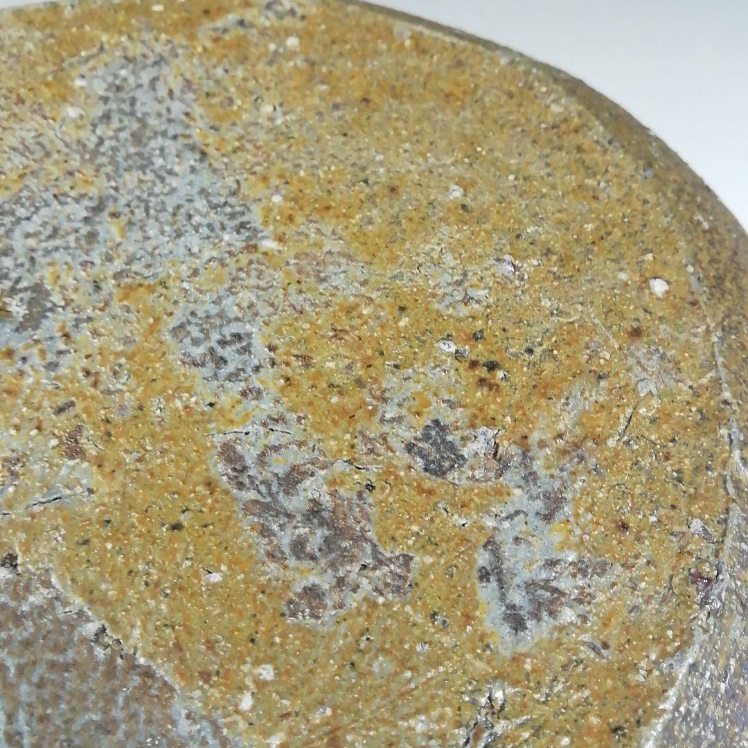 Ｔ６６７　建水　『備前焼』『十四代　木村長十郎(友敬)作』　共箱　茶道具