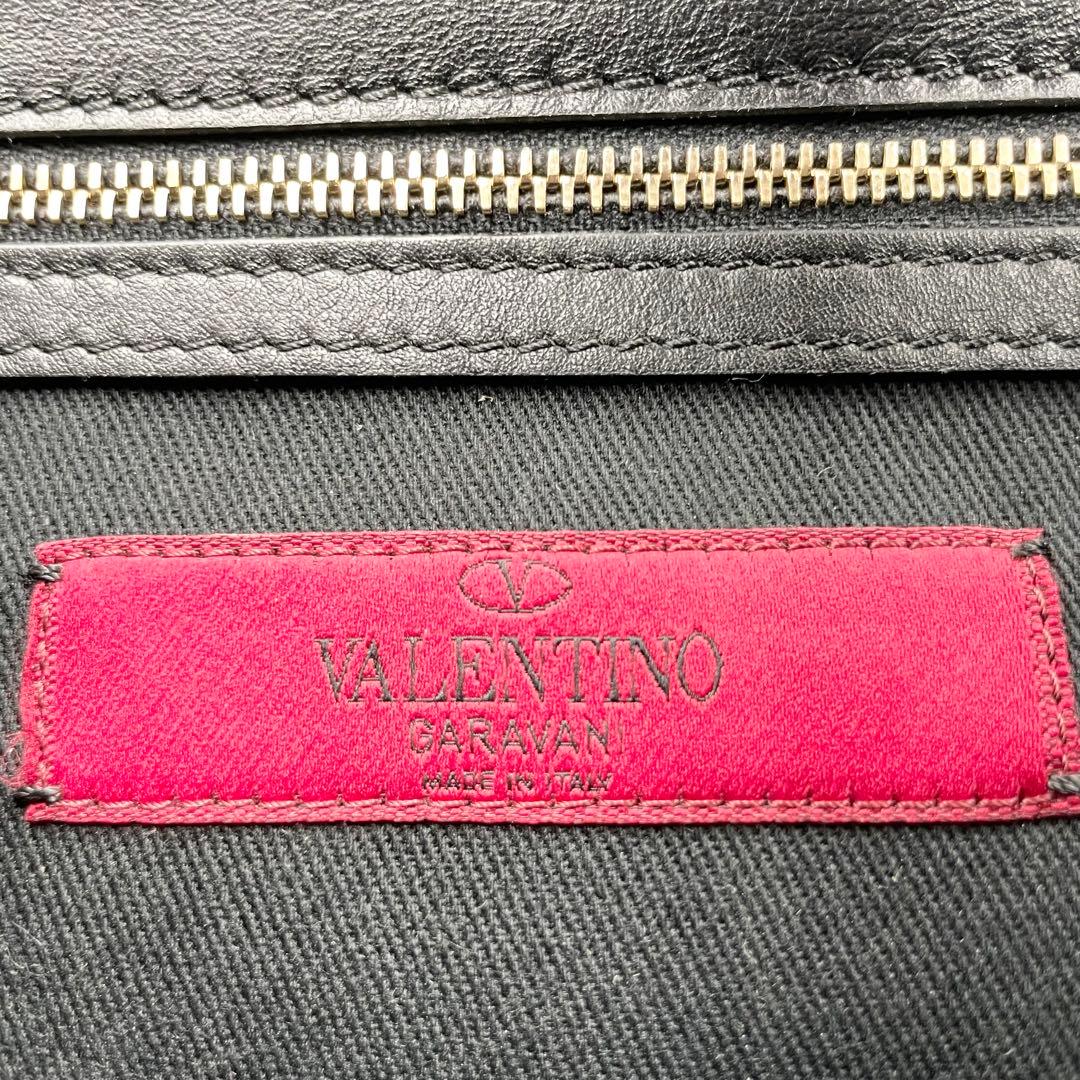 美品✨ヴァレンティノ　ロックスタッズ　チェーンショルダー　ブラック