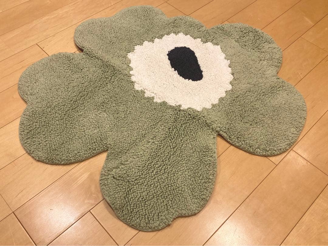 新品未使用marimekko マリメッコ ウニッコ バスマット　グリーン　ホーム