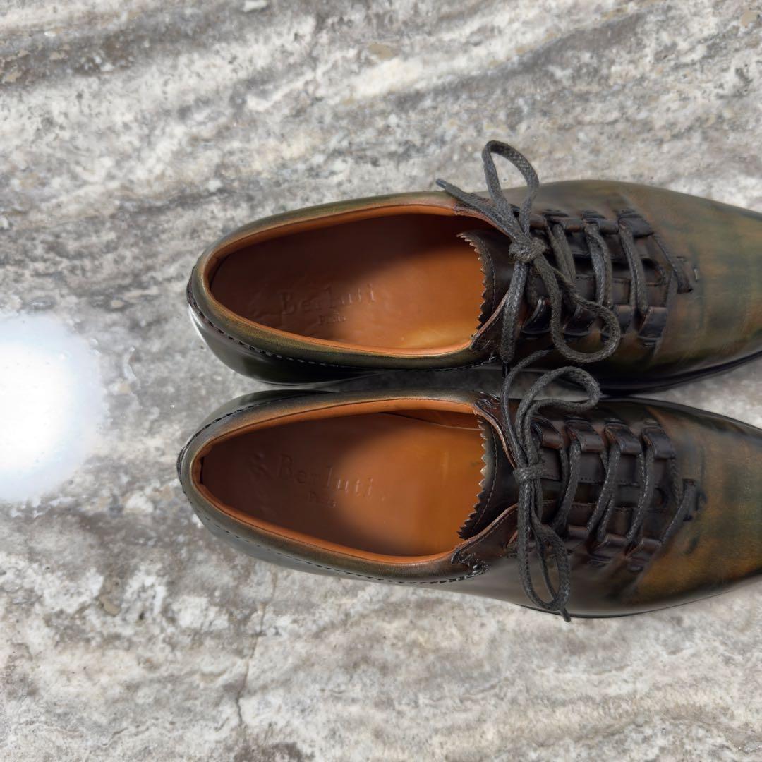 特注 定価36.6万円 ベルルッティ ニューウルティマ パティーヌレザーシューズ