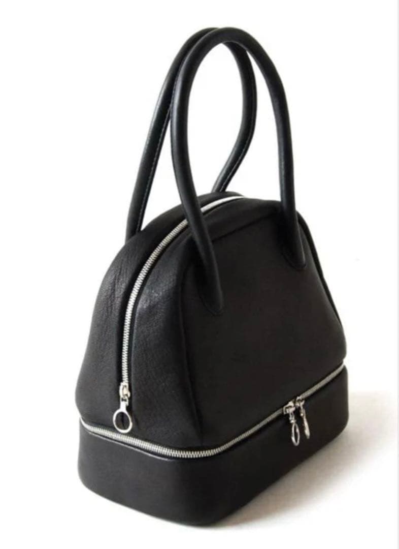 aeta ディアレザー　ボストン　ミニバッグ　ジッパー