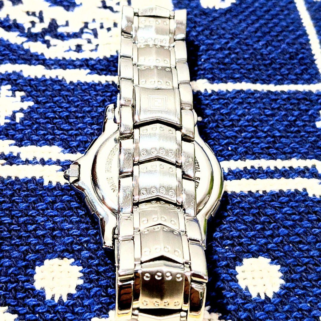 美品 FENDI 3500G　腕時計 スイス製 青文字盤　クォーツ　ZUCCa