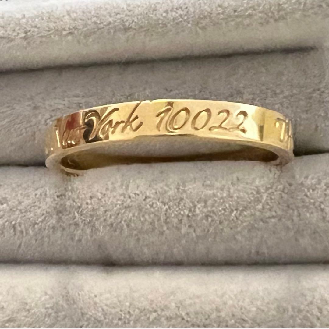 ティファニー　ノーツナローリング　ゴールド 美品