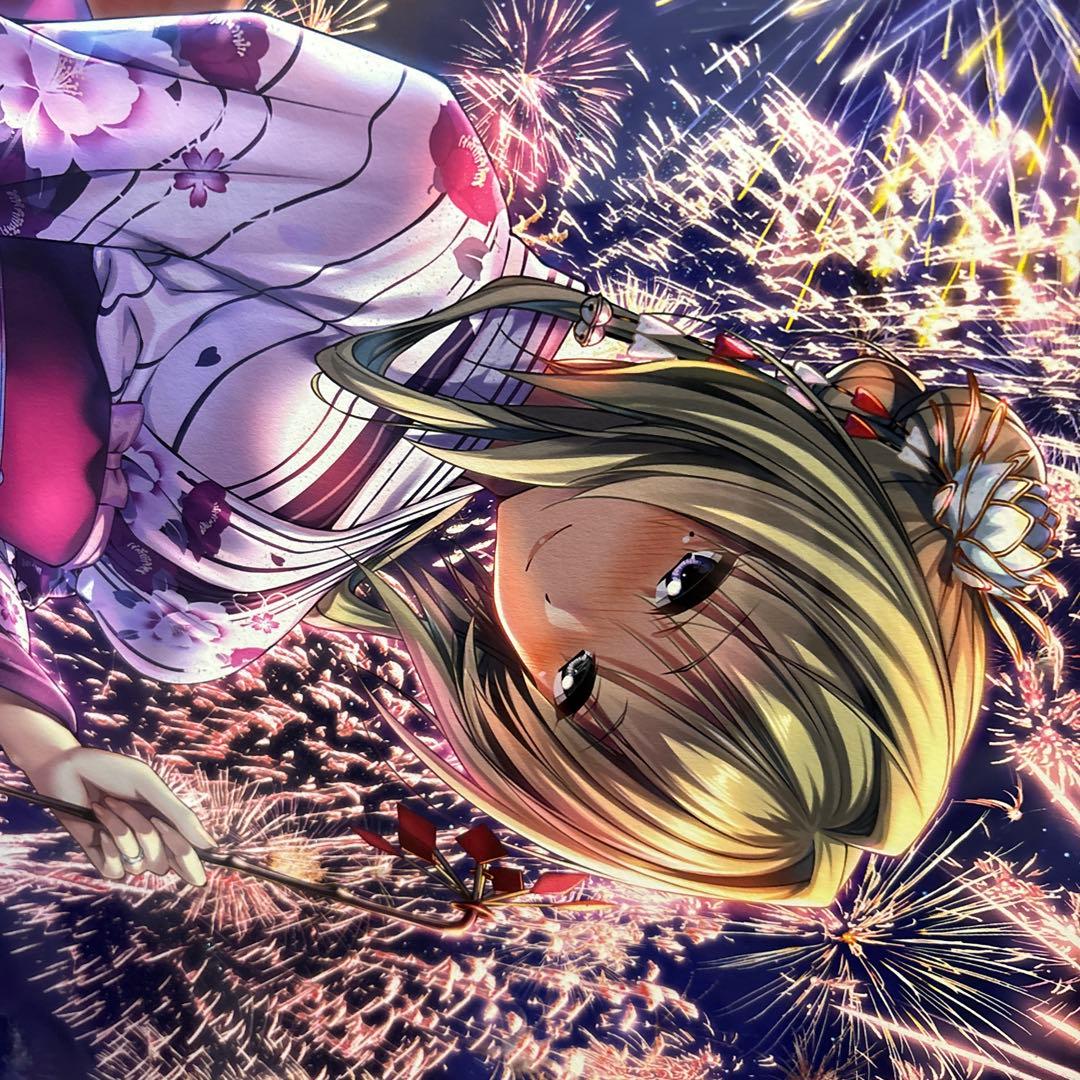 ピロ水　夏ノ聖夜　版画　アールビバン