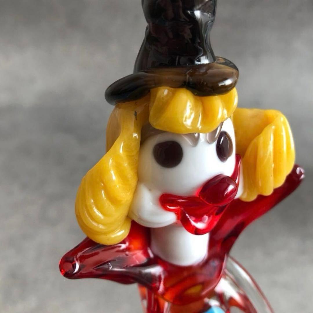 ムラーノガラス ピエロ 人形 ベネチアンガラス MURANO イタリア製