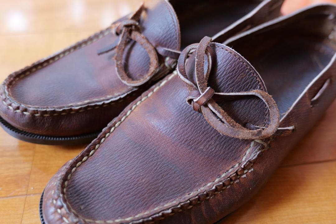 ⑮*川様 希少Beams plus ランコート レザー モカシンシューズ 草野氏