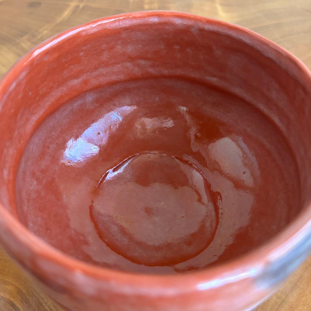 銘「和敬」松楽造 楽焼 抹茶碗 茶道具 共箱(404Fc)