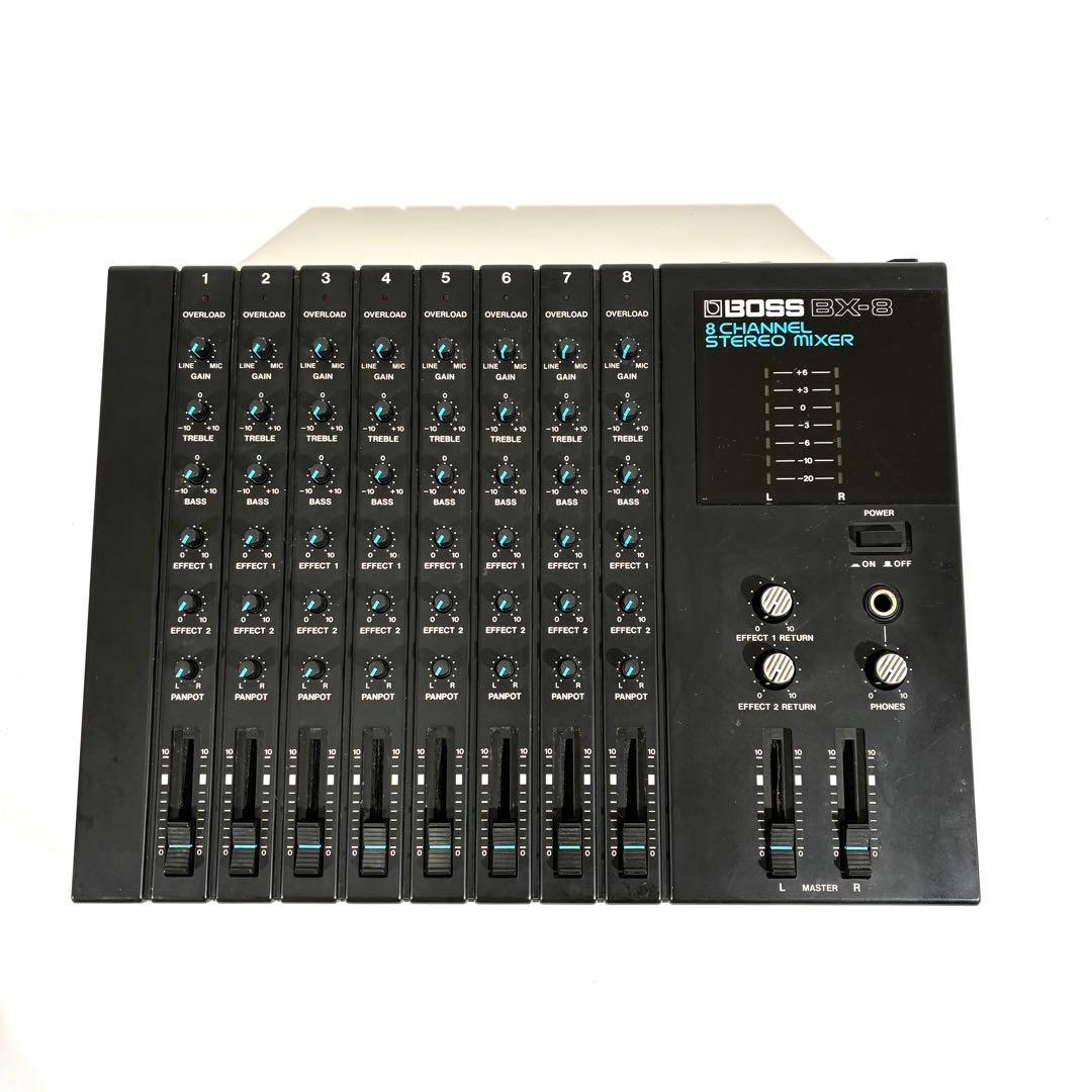 BOSS ボス BX-8 8ch ステレオミキサー 純正アダプター 通電のみ確認