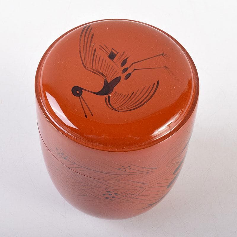 茶道具　山中塗　倉山直彦作　玄々斎好　曙棗　共箱　V　7010