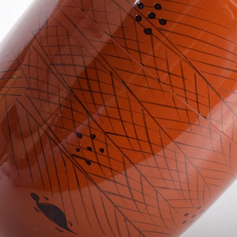 茶道具　山中塗　倉山直彦作　玄々斎好　曙棗　共箱　V　7010