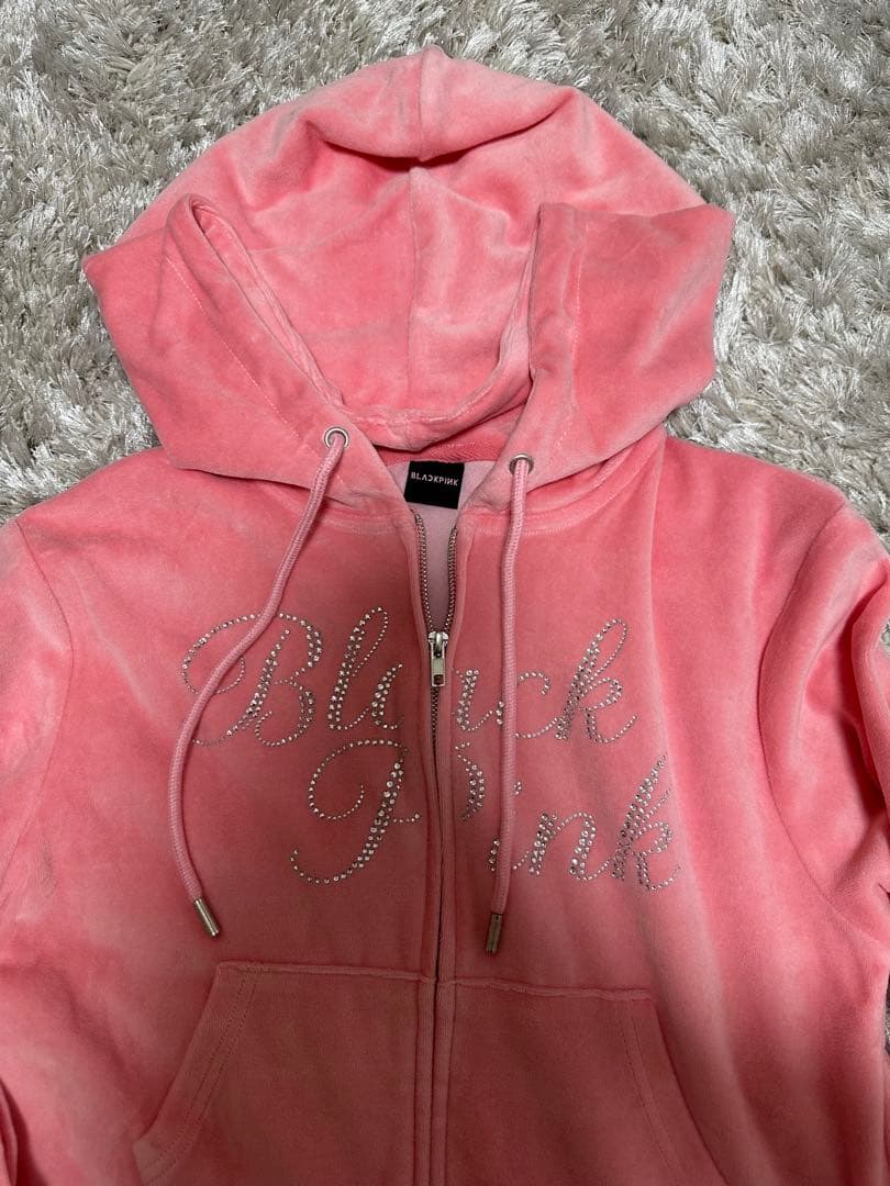 BLACKPINK 【ライブ会場限定】ベロアジップアップフーディーPINK