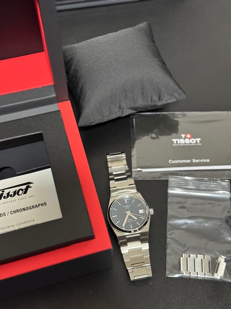 TISSOT PRX 35mm パワーマティック80 自動巻 ブラック