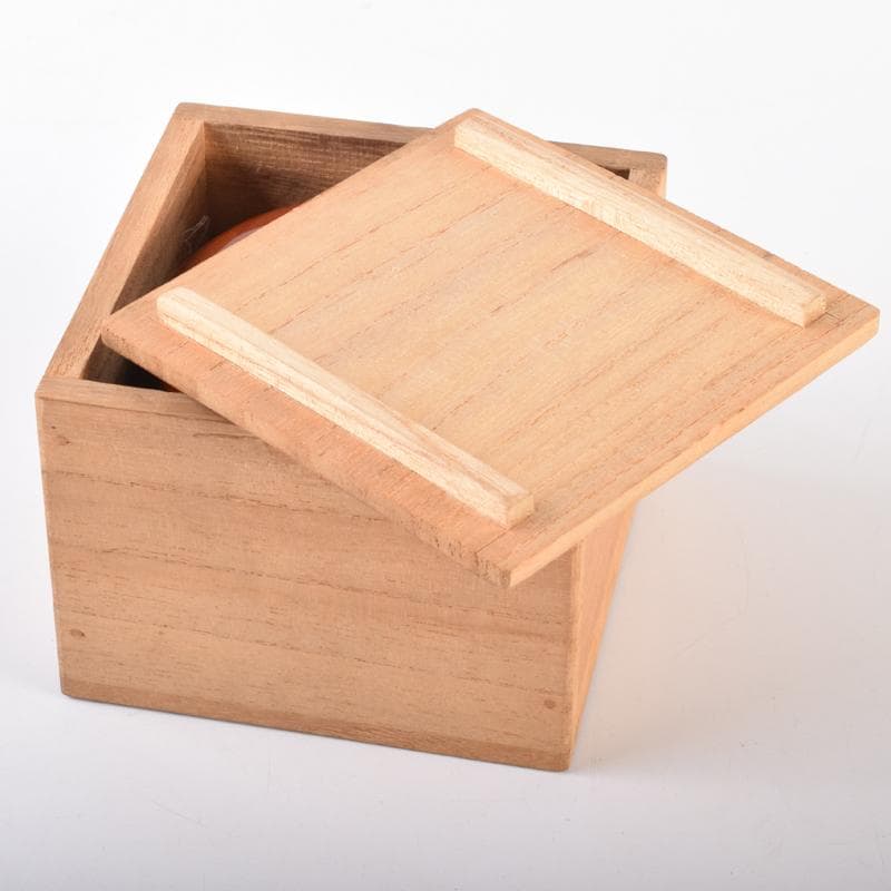 茶道具　朱塗　花草文　棗　在銘　共箱　V　6891