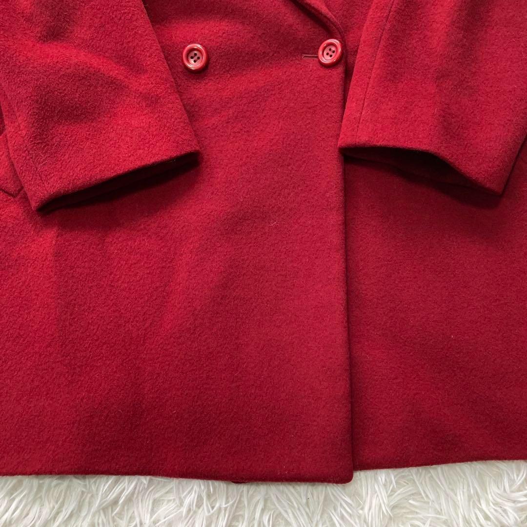 美品✨】バーバリーズ カシミヤ 真紅 チェスターコート ダブル 裏地