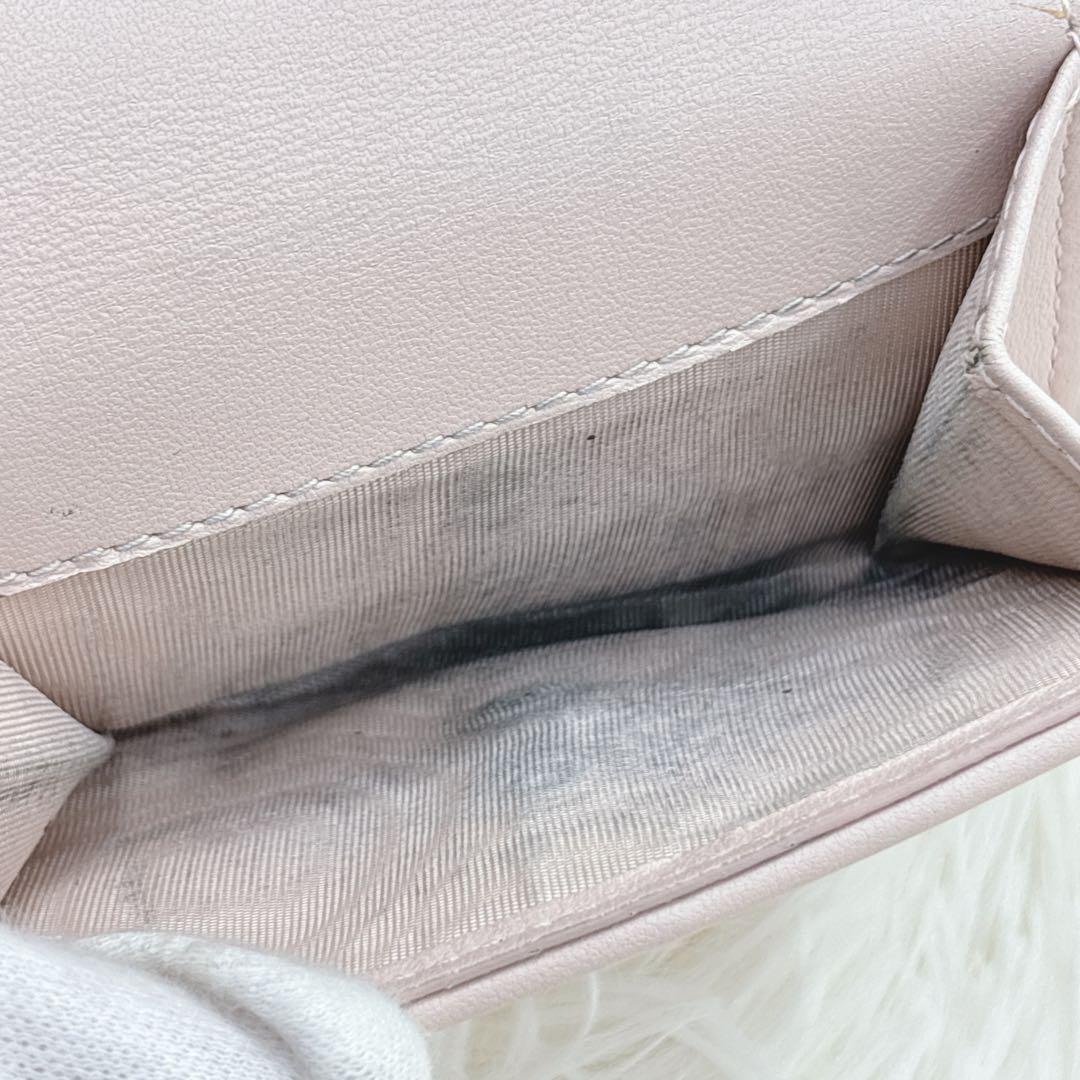 限定カラー♡クリスチャンディオール 折り財布 パウダーピンク カナージュ