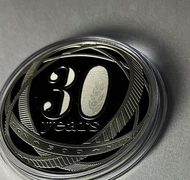 2012　造幣局　500円硬貨の発行30周年記念　メダル