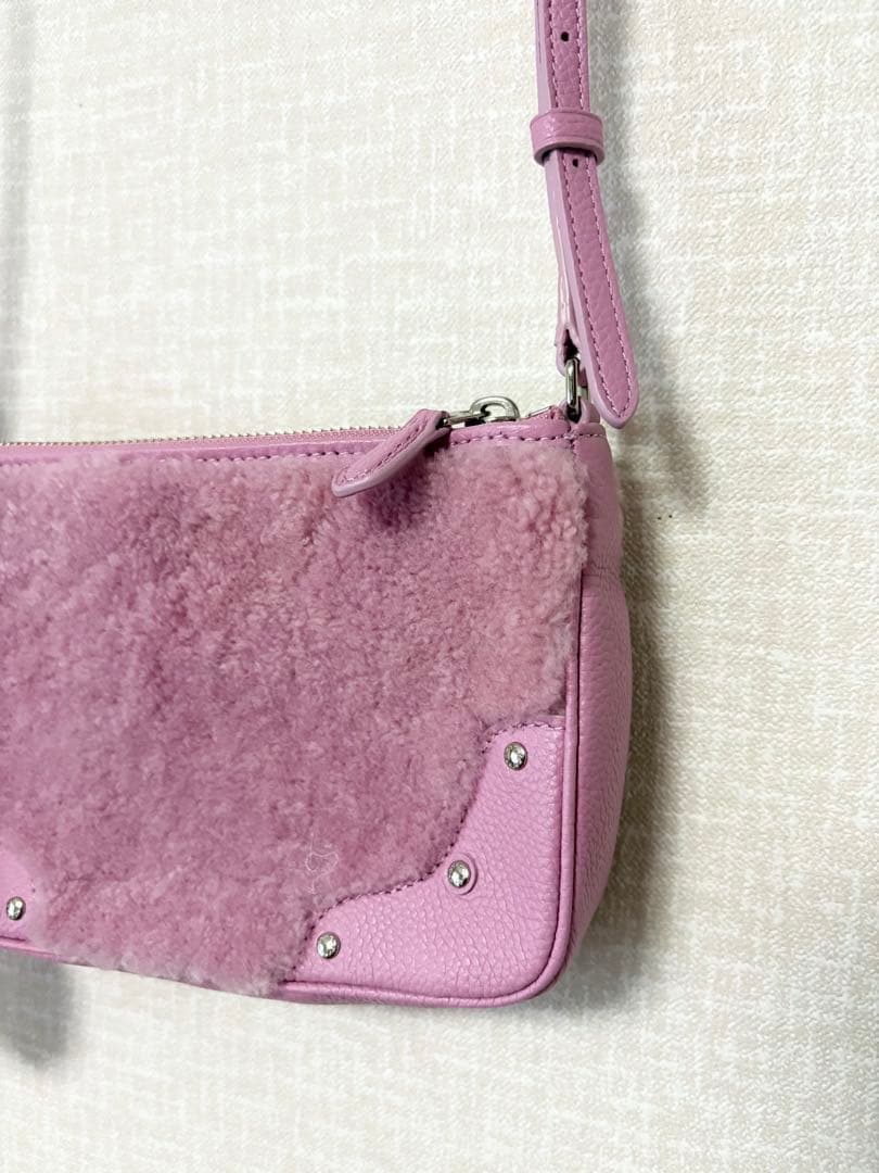 ❤️新品未使用❤️COACHコーチ スモールライダーポシェット ピンクキーホルダー付