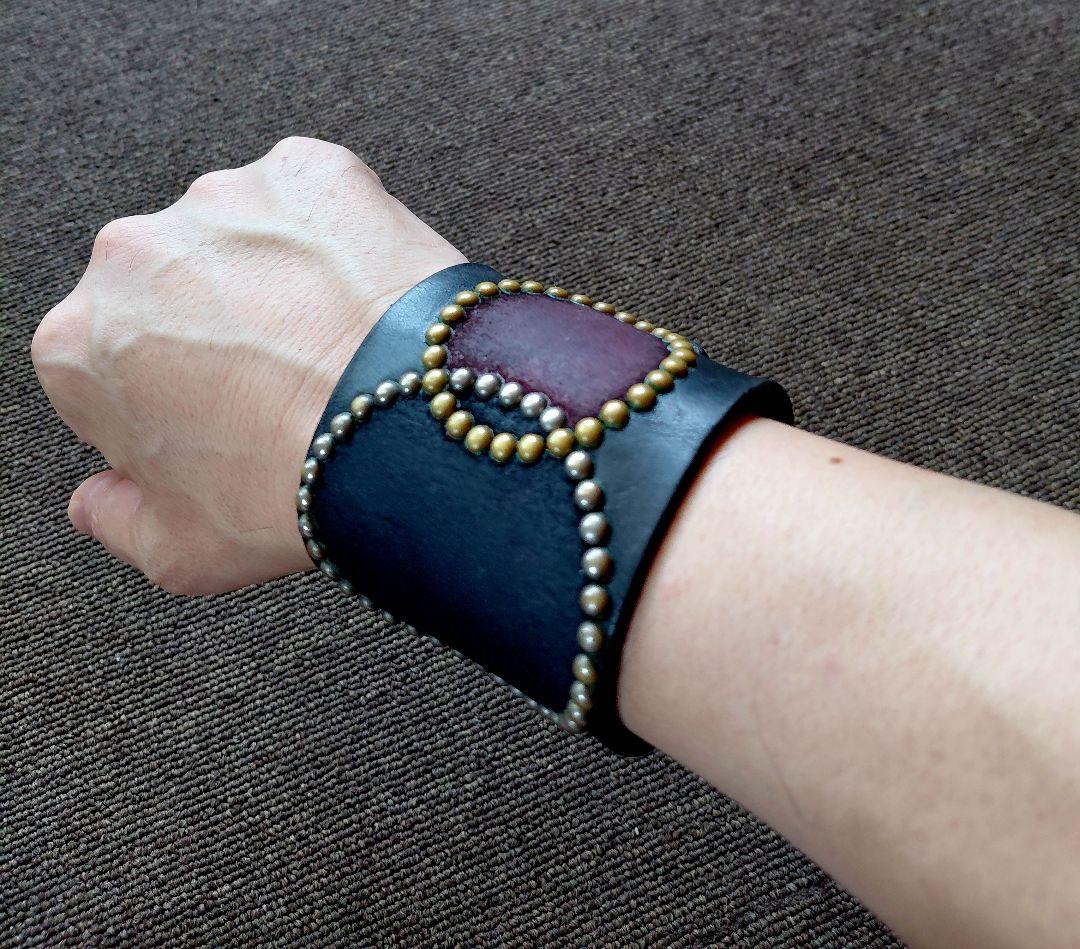 ウルフズヘッドタイプスタッズブレスレット 2点セット70㎜木村拓哉