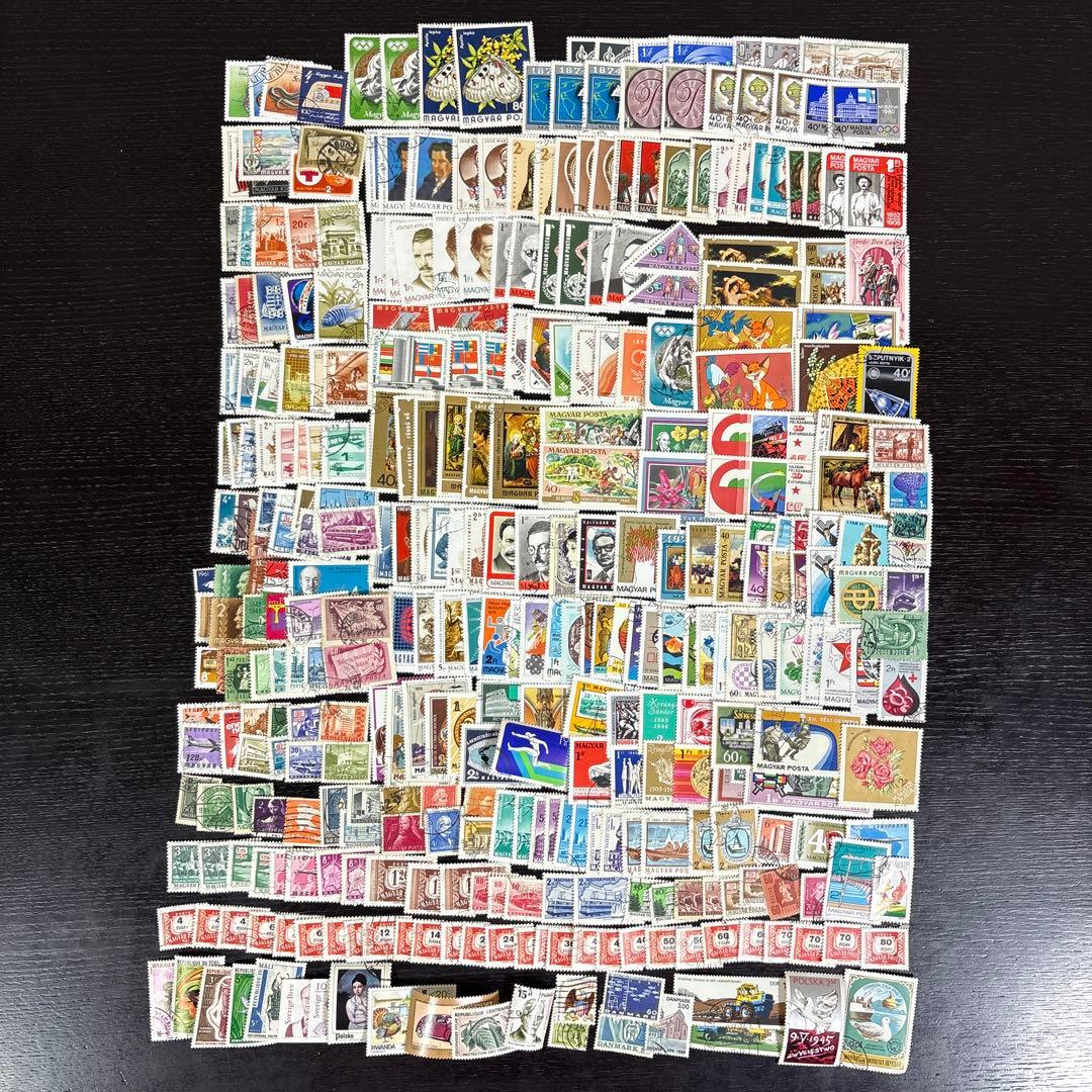 使用済み切手 ハンガリーほか 大量セット 270種・340枚以上 ダブりあり