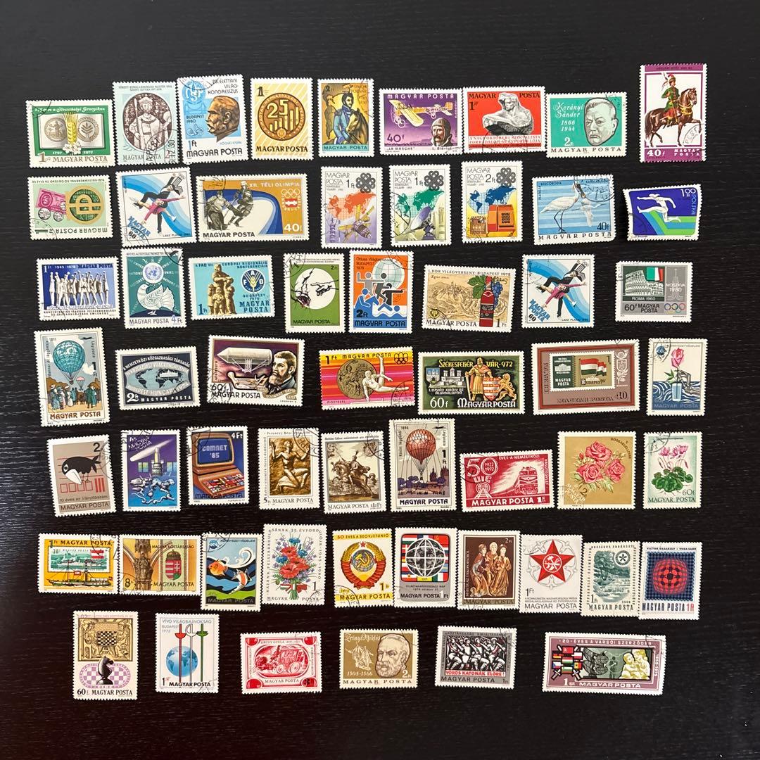 使用済み切手 ハンガリーほか 大量セット 270種・340枚以上 ダブりあり