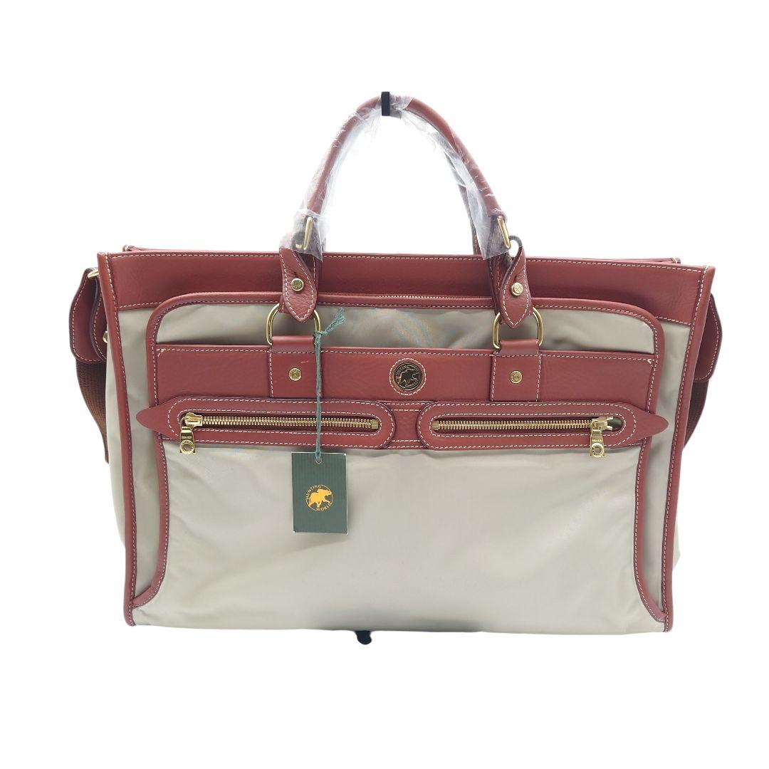 ハンティングワールド　ナイロン　レザー　2WAY ショルダー　ビジネス　バッグ