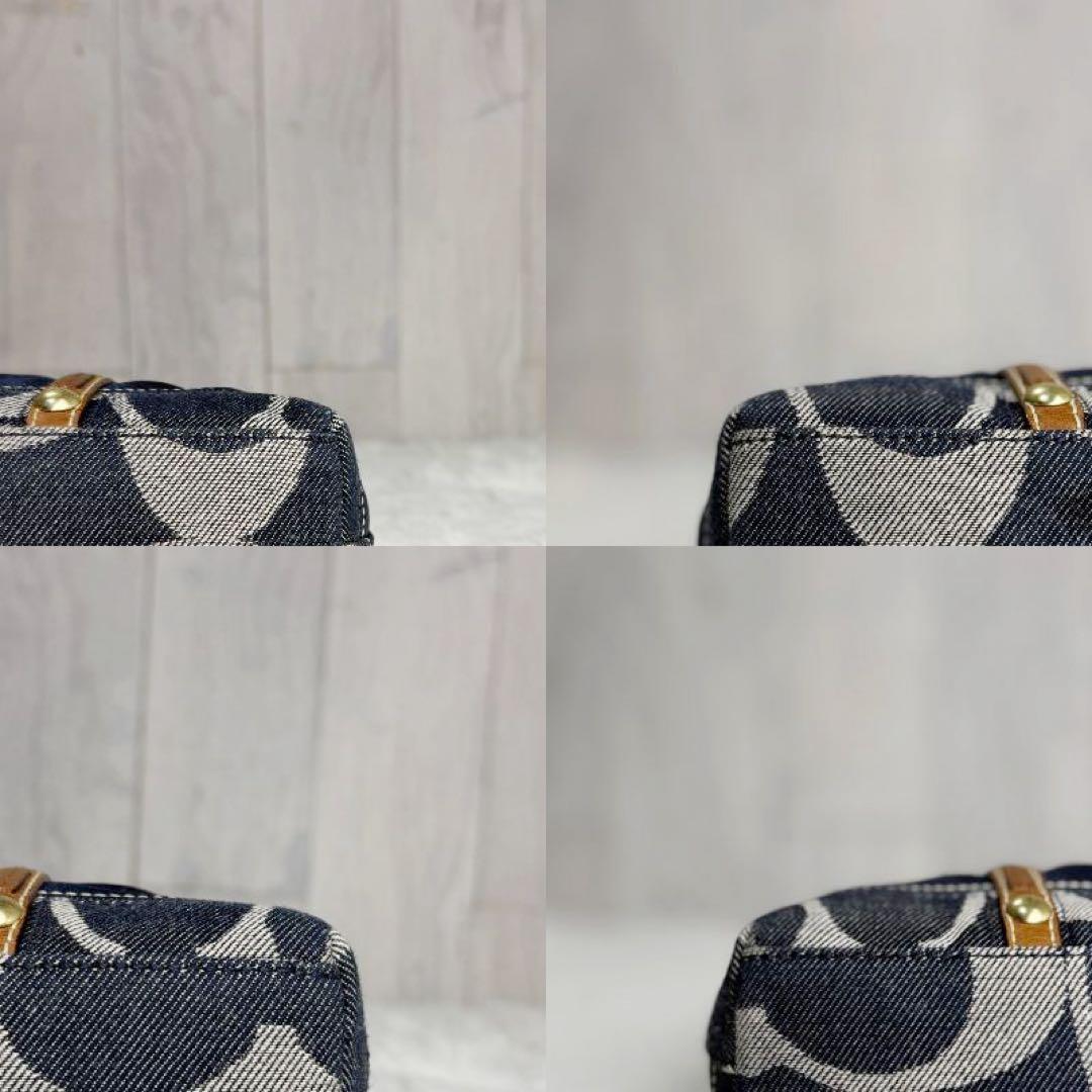 人気♡デニム♡COACH コーチ シグネチャー ロゴ ハンドバッグ
