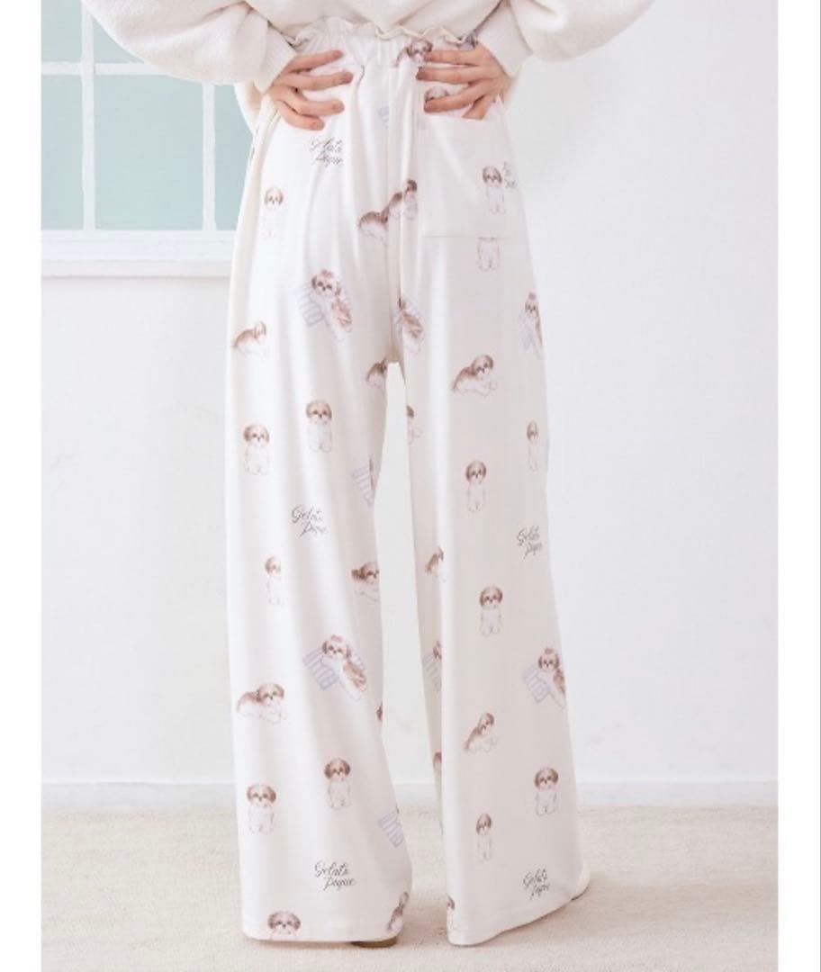 ＊未開封＊シーズー ワンポイント ロンT シーズー柄 ロングパンツ 上下セット