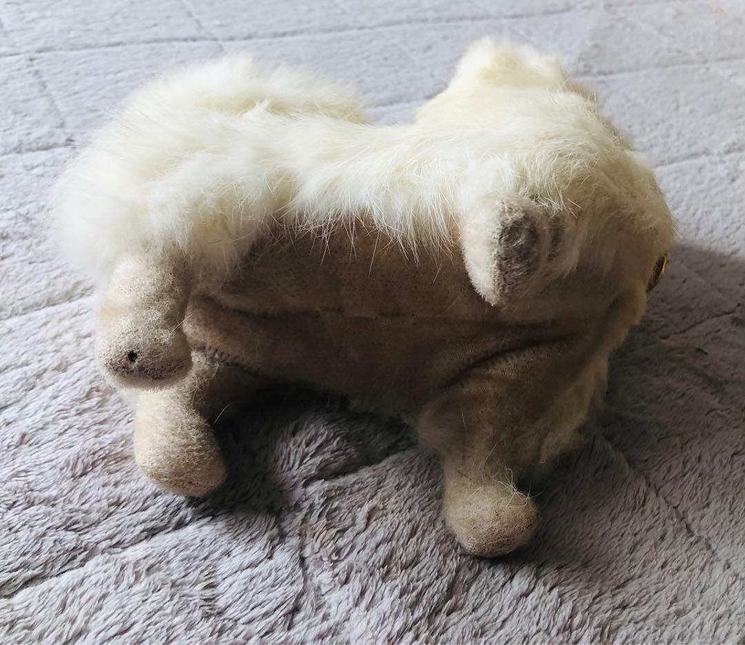 コバヤシぬいぐるみ　犬　ポメラニアン　スピッツ　昭和レトロ　ぬいぐるみ　クリーム