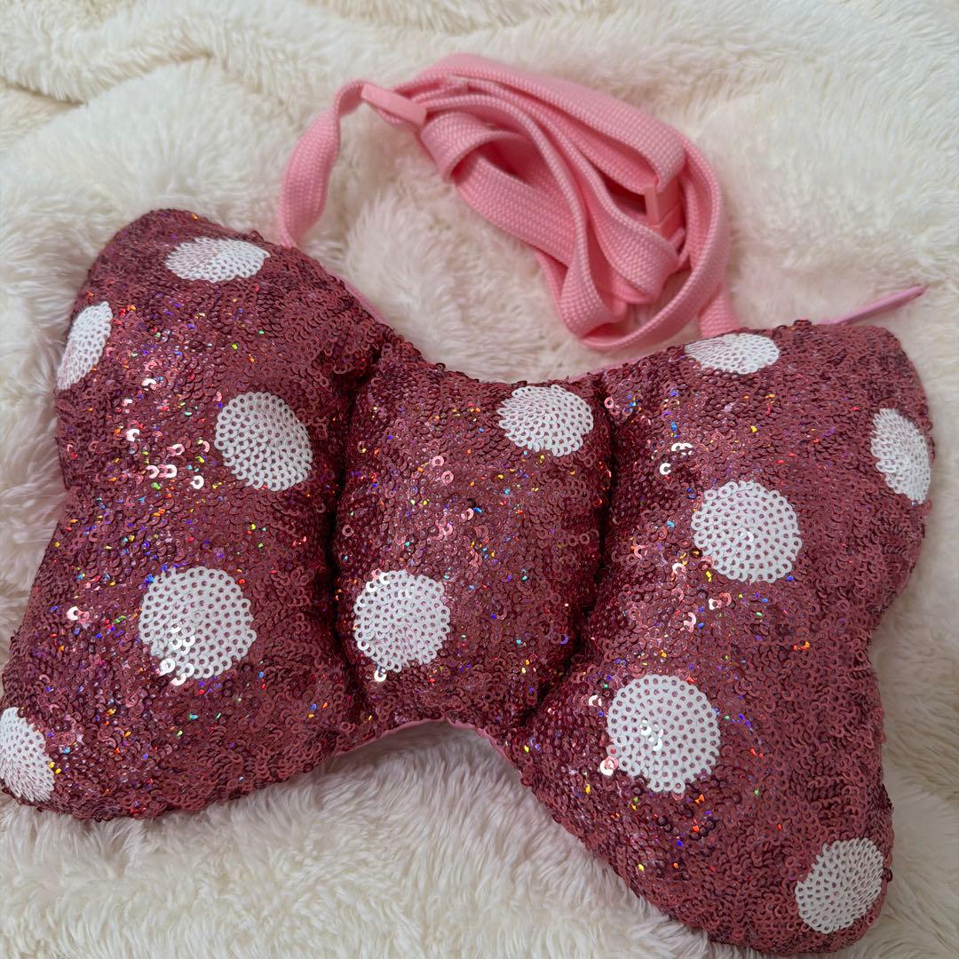 美品　ディズニー　ミニー　パルパルーザ リボン　ポシェット　ショルダー