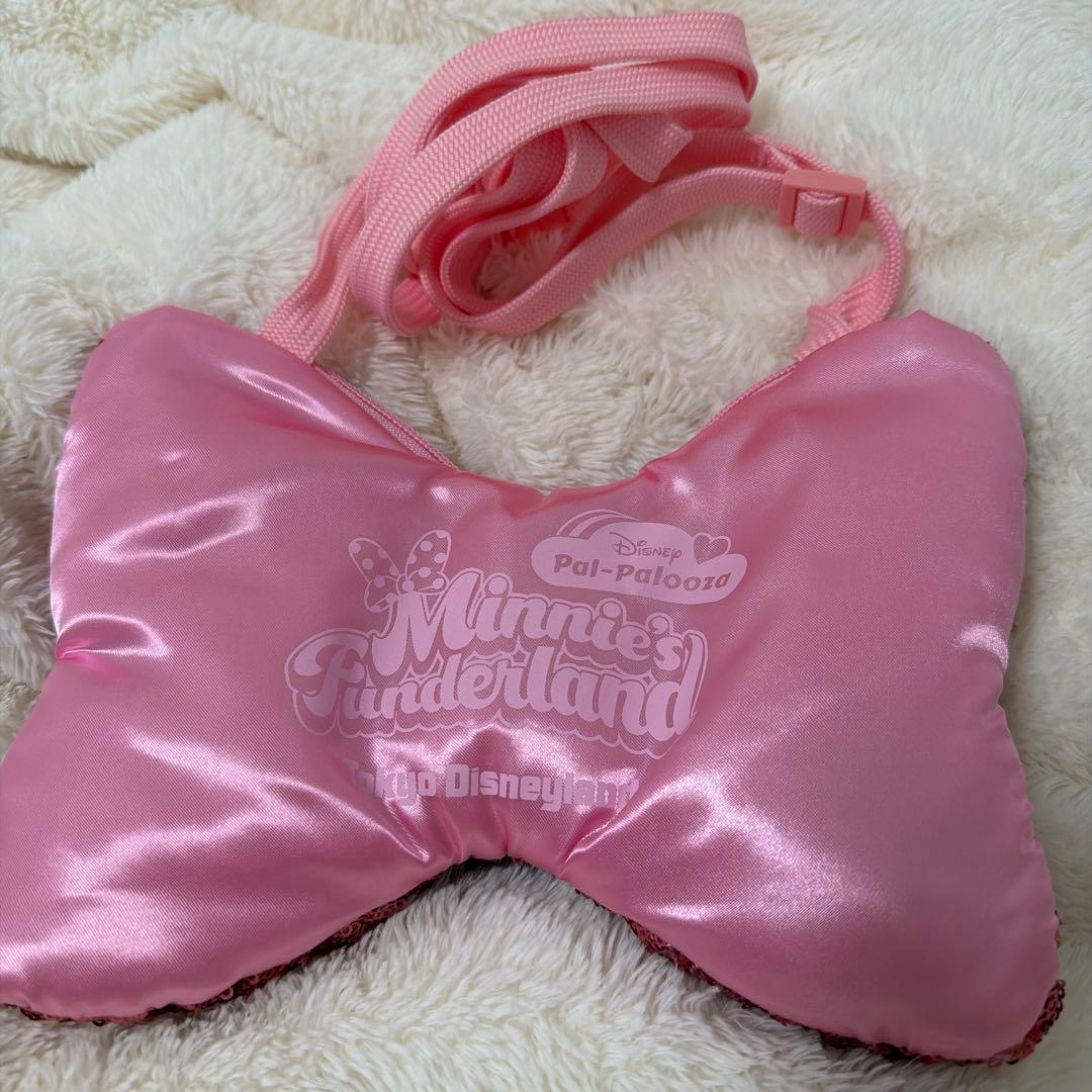 美品　ディズニー　ミニー　パルパルーザ リボン　ポシェット　ショルダー