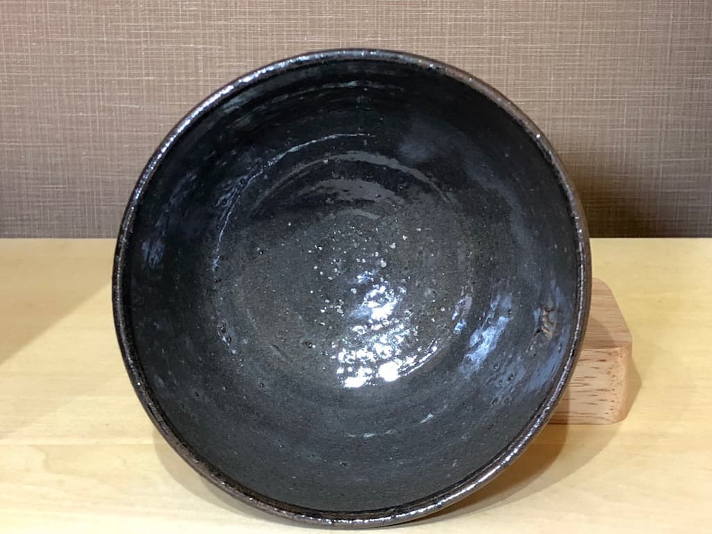 楽山窯　清水楽山作（初代）古唐津写　在銘　無傷　箱無　古物。