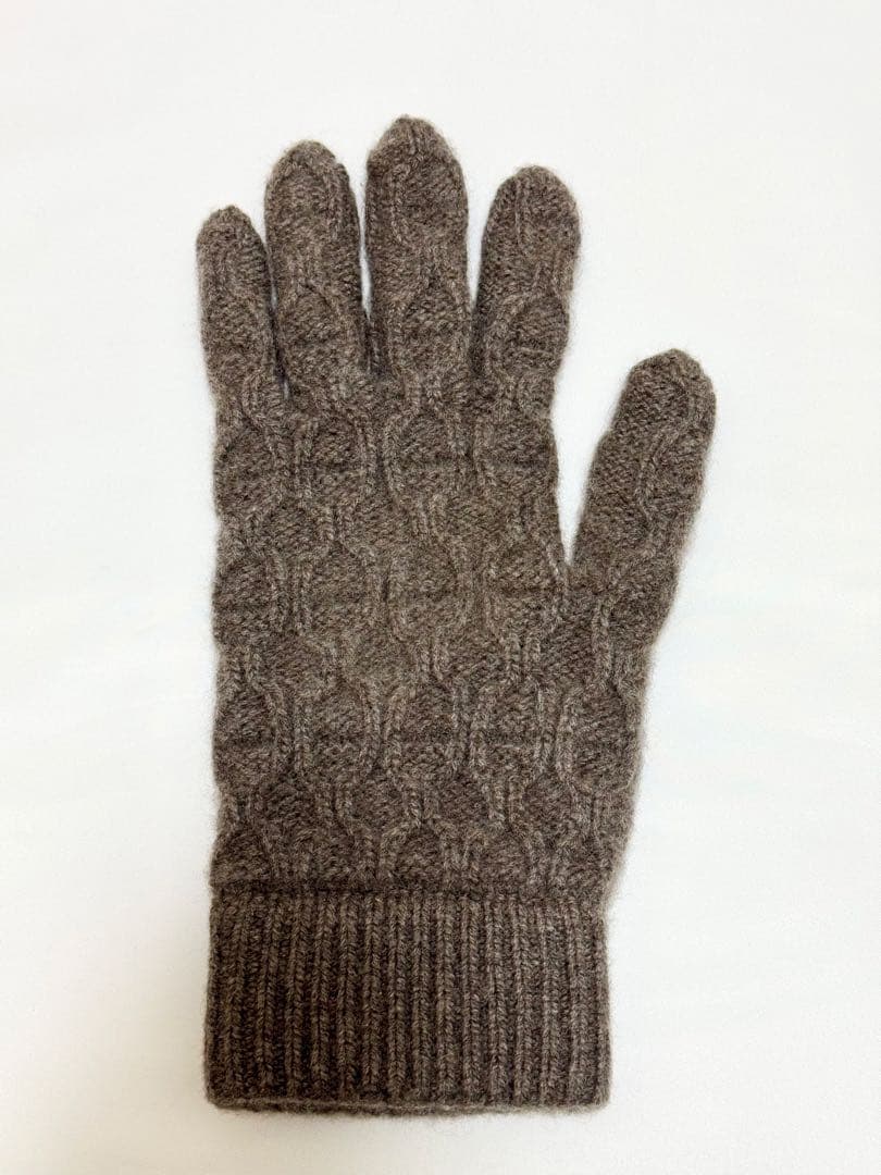 HERMES カシミヤ 手袋/グローブ《トリ・マイヨン》【エルメス 】