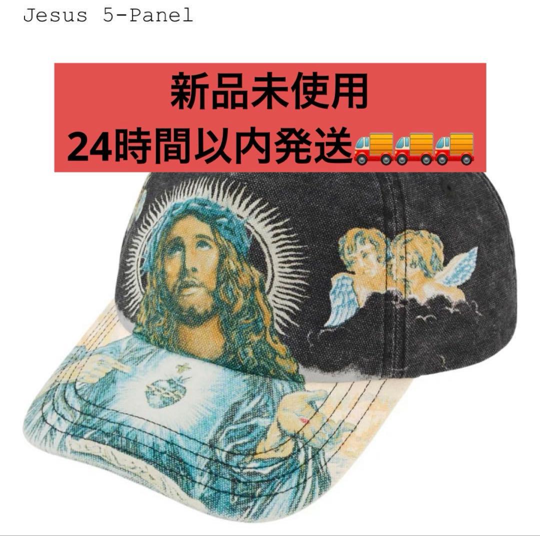 Supreme Jesus 5-Panel Black ジーザス キャップ 黒 Supreme 5 Panel
