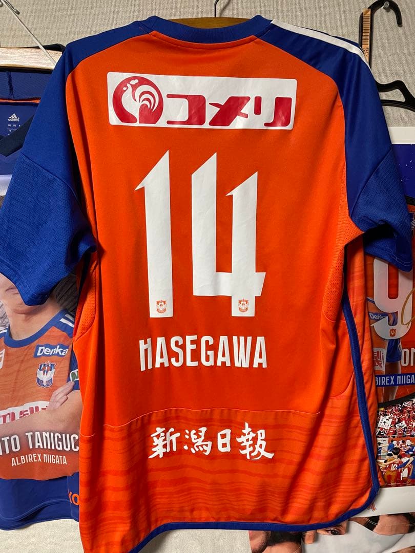 アルビレックス新潟 ユニフォーム 長谷川元希 2XL アルビレックス新潟 ユニフォーム 長谷川元希 2XL